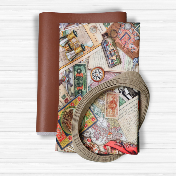 Easy Tote Bag Fabric Kit - Vintage Voyage