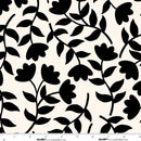 Monochrome Muse-Tossed Flower Stems Porcelain/Ebony 9147-39
