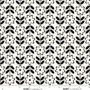 Monochrome Muse-Floral Stripe Porcelain/Ebony 9151-39