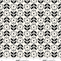 Monochrome Muse-Floral Stripe Porcelain/Ebony 9151-39