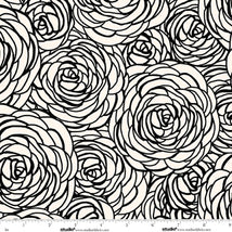 Monochrome Muse-Peony Swirl Porcelain/Ebony 9153-39