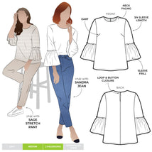 Effie Woven Top Pattern Size 4-16
