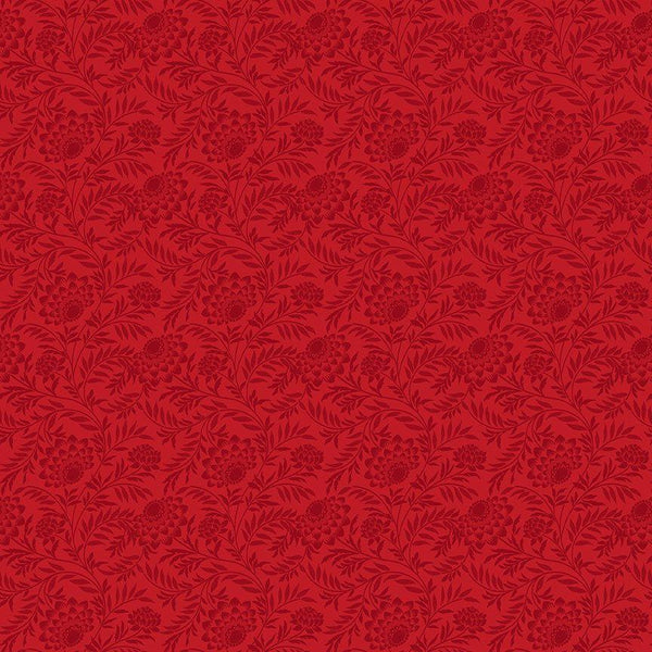 Elegant Floral-Scarlet REDWORK-CD2357-SCARLET