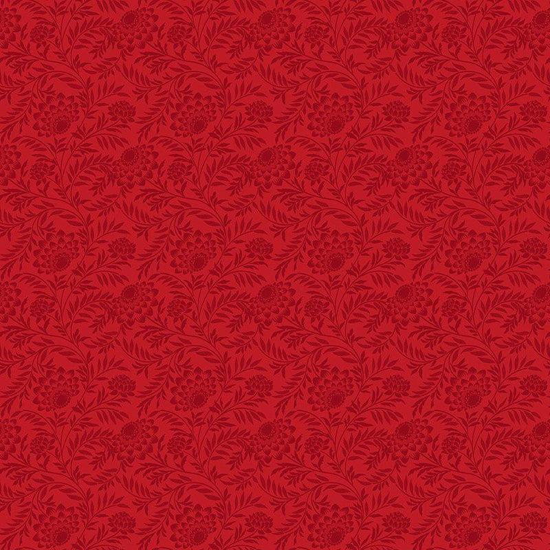 Elegant Floral-Scarlet REDWORK-CD2357-SCARLET