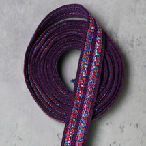 Embellished Webbing (3 yards) - Aubergine