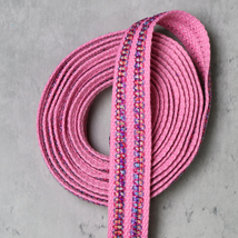 Embellished Webbing (3 yards) - Lt. Pink