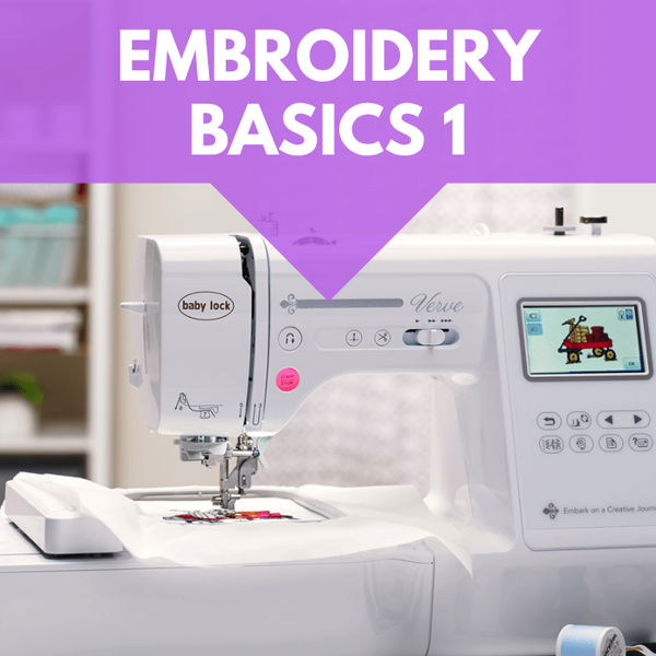 Embroidery Basics 1* Fri 03/21 9:30am-12:30pm