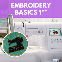 Embroidery Basics 1* Wed 10/14 1:00pm-4:00pm