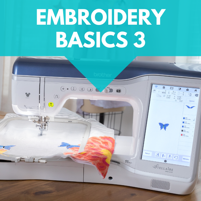 Embroidery Basics 3***  Fri 05/02 1:00pm-3:00pm