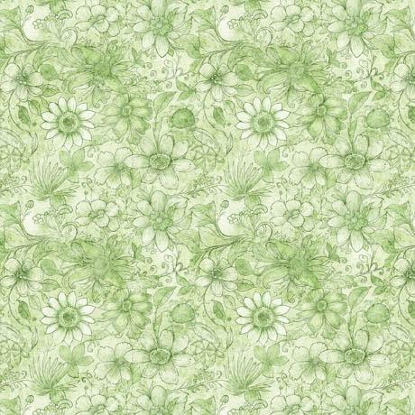 Enchanted-Flower Tonal Sage 2600-30763-H