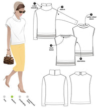 Esme Designer Knit Top Pattern Size 18-30