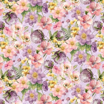 Fairy Boutique-Packed Floral Purple W130-030-414