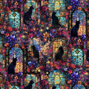Fantasia-Cats & Floral Multi FLEUR-CD4564-MULTI