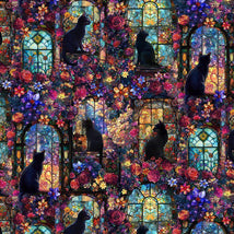 Fantasia-Cats & Floral Multi FLEUR-CD4564-MULTI