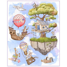 Make Believe - Fantasy Fort-36" Panel Multi DDC12658-MULT-D