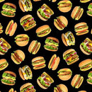 Favorite Foods-Hamburgers Black 701E-BLACK