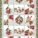 Feathered Festivities-24" Panel Multi W120-002-736