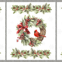 Feathered Festivities-36" Panel Multi W120-001-063