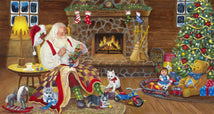 Final Touches Santa 24" Panel-Multi WW-3264-40C-1