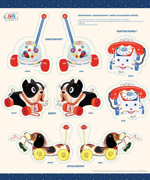 Fisher Price Pop 'N Play-36" Softie Panel P15726-PANEL