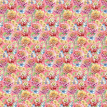 Flight Of Fancy-Flowers & Butterflies Pink W130-009-135