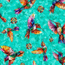 Flight Of The Hummingbird-Hummingbirds Turquoise 2600-32194-Q