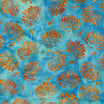 Floral Fan Tossed-Teal Mermaid 712526925