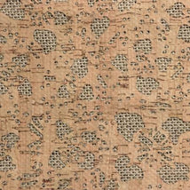 Floral Silver Burlap Backed Pro Lite Cork 1/2 yard HCFSIBU