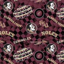 Florida State Check allover-Cotton FSU1370