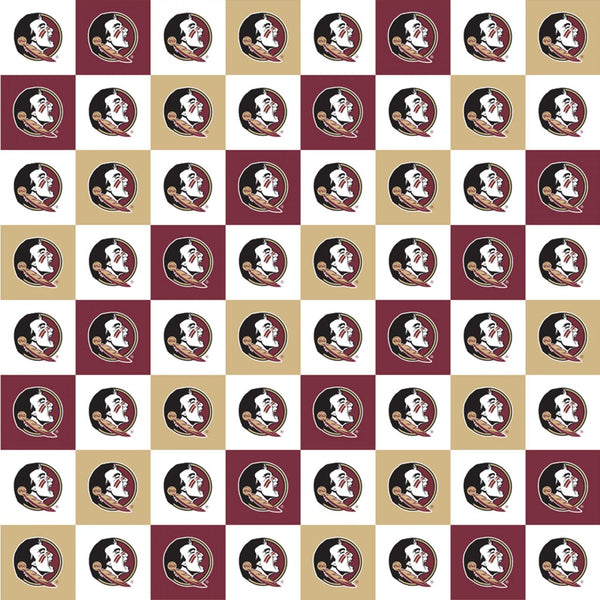 Florida State Seminoles Squares Digitally Printed