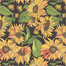 Flowers On Main-Big Yellows Charcoal 54891-3