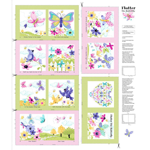 Flutter The Butterfly-36" Storybook Panel Multi SB20439-999