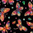 Fluttering Gardens-Butterflies Black 2600-31729-J