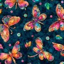 Fluttering Gardens-Butterflies Teal 2600-31729-Q