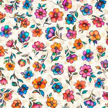 Fluttering Gardens-Small Floral Oatmeal 2600-31732-E