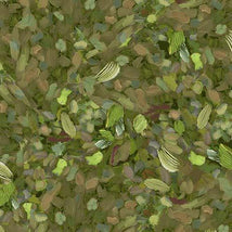 Fluttering Petals - Watercolor Texture - Green 2600-31554-G