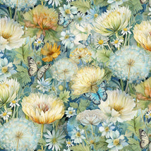 Forest Whisper - Forest Floral & Butterflies-Bloom  FLEUR-CD3681-BLOOM