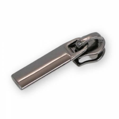 Four 3 Rectangle Zipper Pulls Gunmetal STS255B