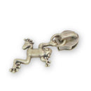 Four 5 Tree Frog Zipper Pulls Antique