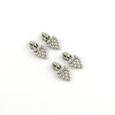 Four Grape Zipper Pulls Nickel