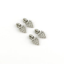 Four Grape Zipper Pulls Nickel