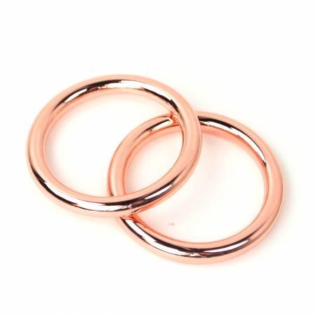 Four O-Rings 1 1/2" Rose Gold STS168C