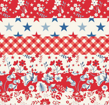 Freedom Garden-Cheater Print Red C15626-RED