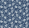 Freedom Garden-Medium Floral Blue C15621-BLUE