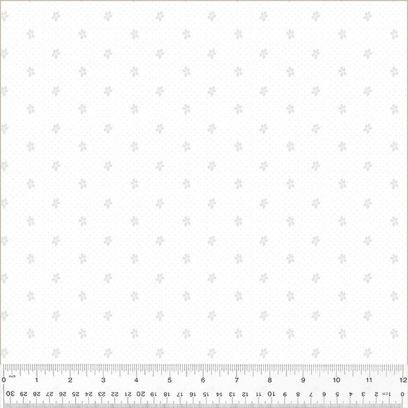 Frosting-Pin Dot Ditsy White On White 54606-1
