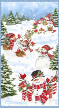 Frosty Frolic-25" Panel 3023-39852-413