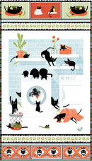 Furruit Platter-24" Panel Cats In The Laundry White PSTELLA-DLW3259-WHITE