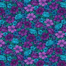 Field Of Seams-Blue/Fuschia 7642-72