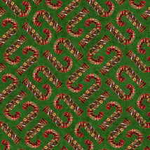 Gears & Garland-Steampunk Candy Canes Green 4825-66