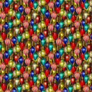 Gears & Garland-Steampunk Christmas Bulbs Blue 4819-77
